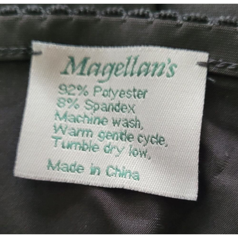 MAGELLAN'S Travel/Packable Black Shawl/Wrap 22"x72" Folds down to 7"X5"X2" Pouch - Picture 6 of 9